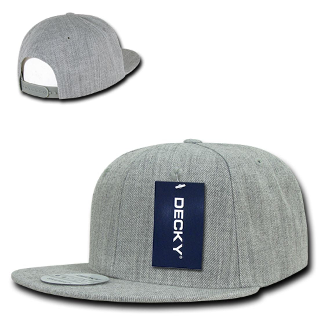 Decky 1092 Two Tone High Profile Snapback Hats 6 Panel Flat Bill Caps Wholesale