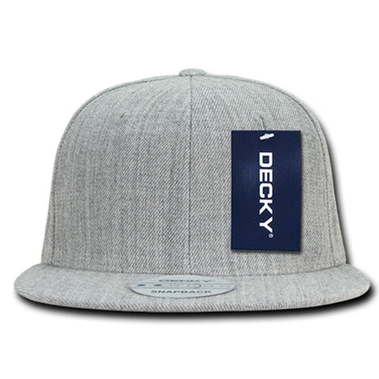 Decky 1092 Two Tone High Profile Snapback Hats 6 Panel Flat Bill Caps Wholesale