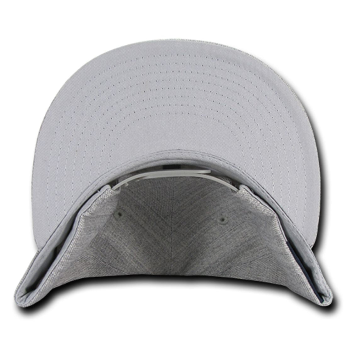 Decky 1092 Two Tone High Profile Snapback Hats 6 Panel Flat Bill Caps Wholesale