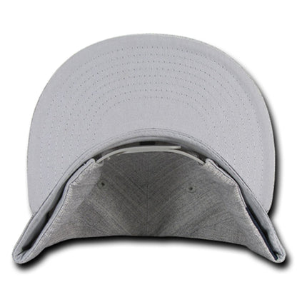 Decky 1092 Two Tone High Profile Snapback Hats 6 Panel Flat Bill Caps Wholesale