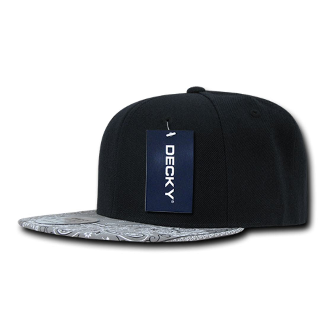 Decky 1093 High Profile Bandana Paisley Snapback Hats 6 Panel Flat Bill Caps Wholesale