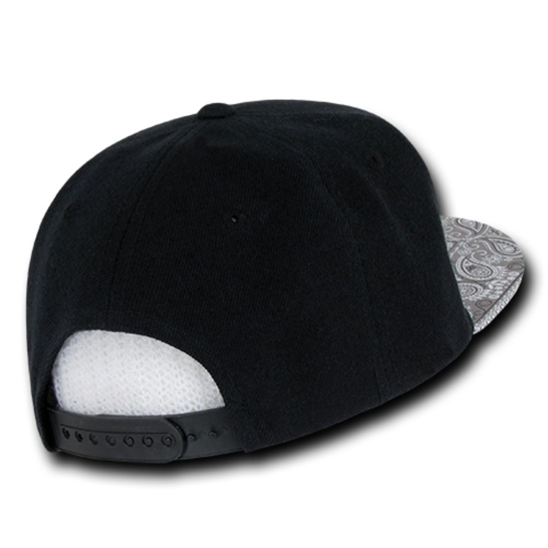 Decky 1093 High Profile Bandana Paisley Snapback Hats 6 Panel Flat Bill Caps Wholesale
