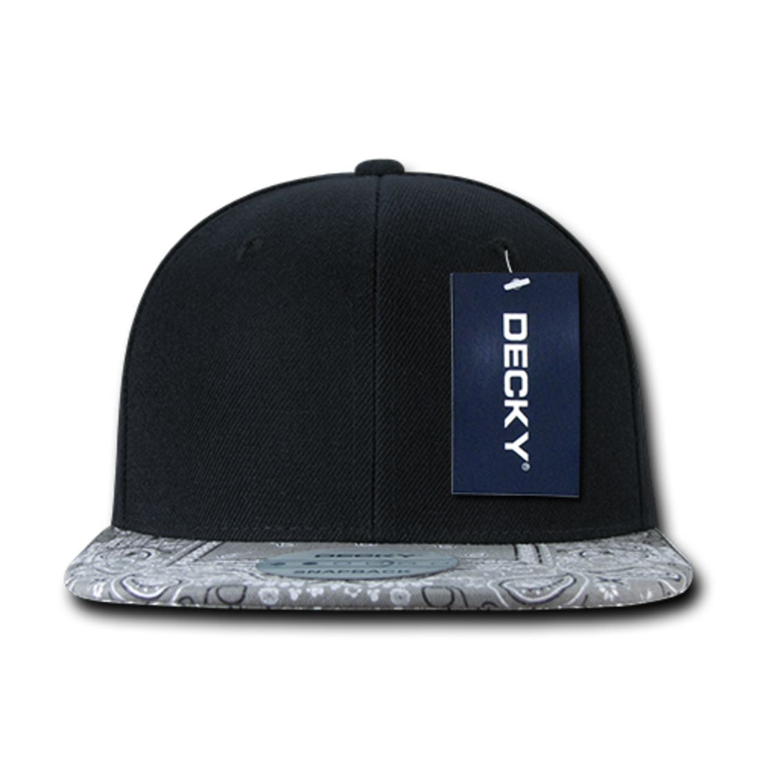 Decky 1093 High Profile Bandana Paisley Snapback Hats 6 Panel Flat Bill Caps Wholesale