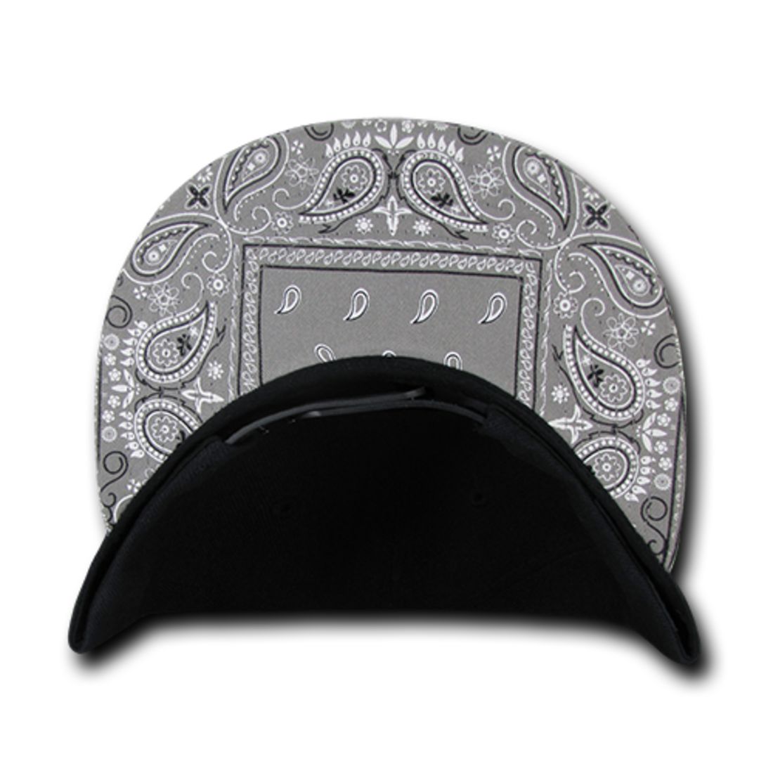 Decky 1093 High Profile Bandana Paisley Snapback Hats 6 Panel Flat Bill Caps Wholesale