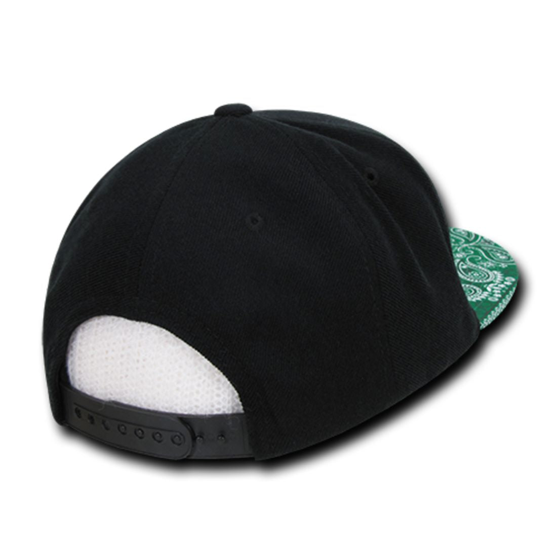 Decky 1093 High Profile Bandana Paisley Snapback Hats 6 Panel Flat Bill Caps Wholesale