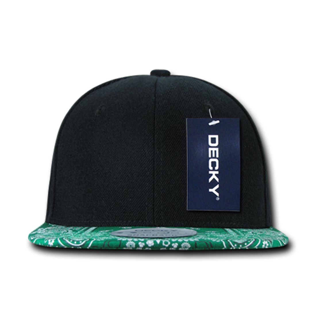 Decky 1093 High Profile Bandana Paisley Snapback Hats 6 Panel Flat Bill Caps Wholesale