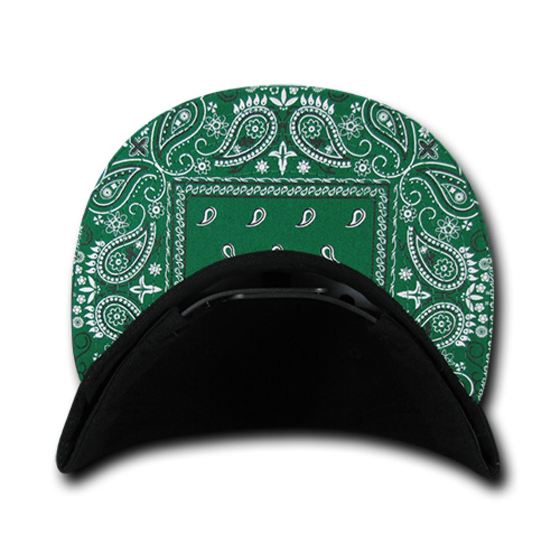 Decky 1093 High Profile Bandana Paisley Snapback Hats 6 Panel Flat Bill Caps Wholesale