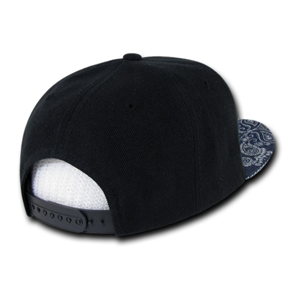 Decky 1093 High Profile Bandana Paisley Snapback Hats 6 Panel Flat Bill Caps Wholesale