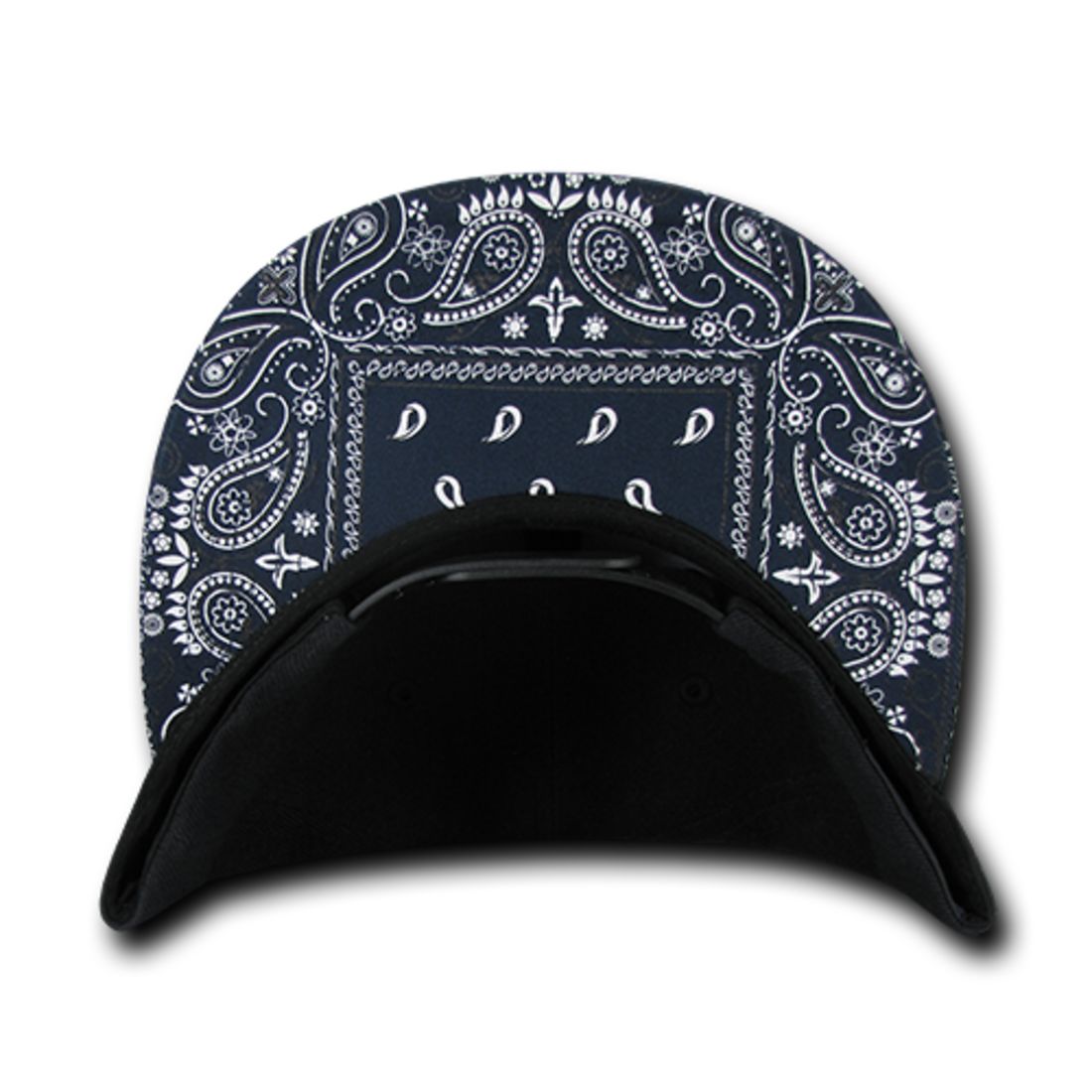Decky 1093 High Profile Bandana Paisley Snapback Hats 6 Panel Flat Bill Caps Wholesale