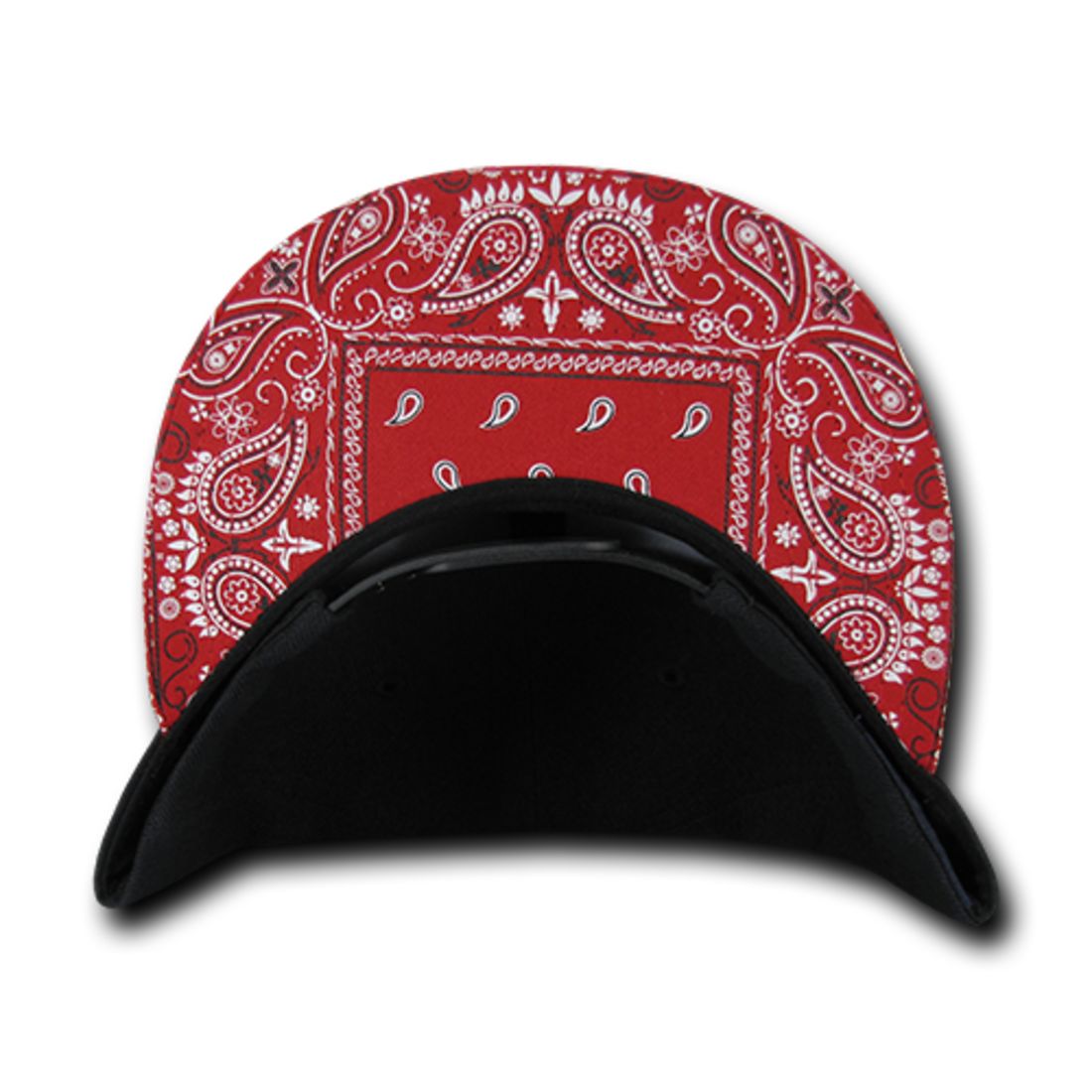 Decky 1093 High Profile Bandana Paisley Snapback Hats 6 Panel Flat Bill Caps Wholesale