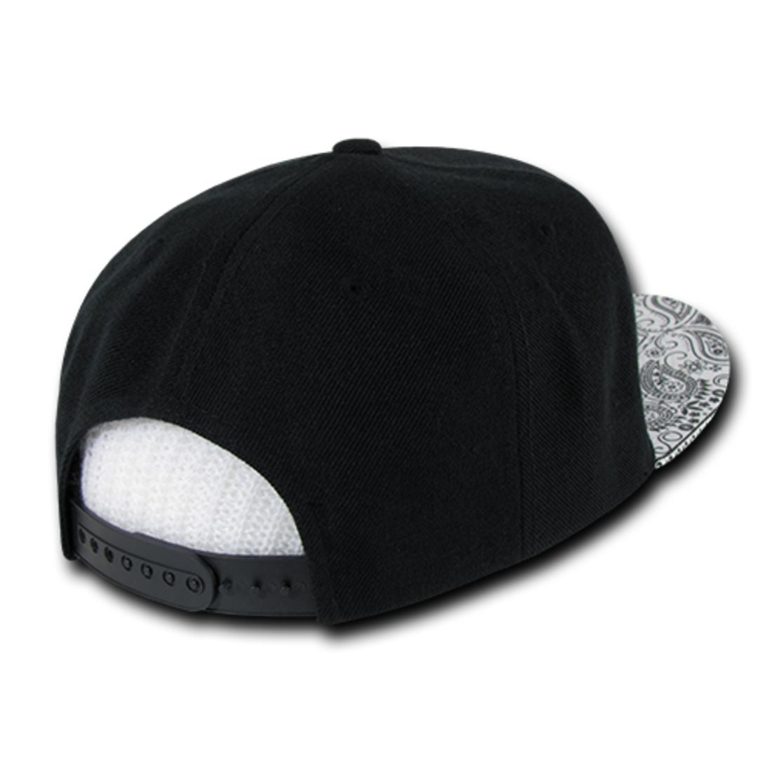 Decky 1093 High Profile Bandana Paisley Snapback Hats 6 Panel Flat Bill Caps Wholesale