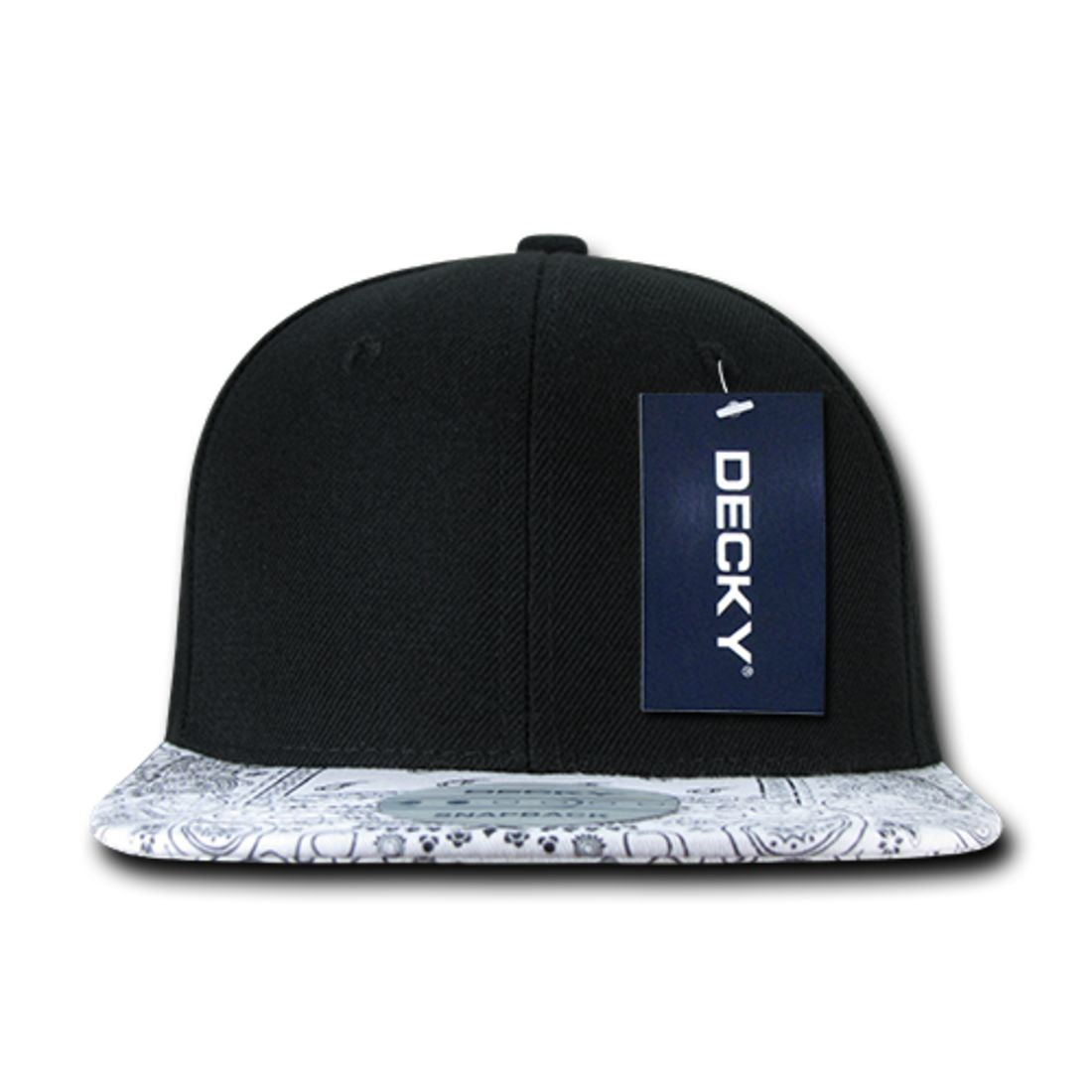 Decky 1093 High Profile Bandana Paisley Snapback Hats 6 Panel Flat Bill Caps Wholesale