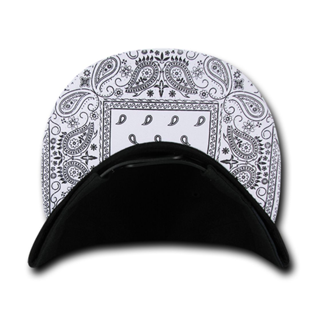 Decky 1093 High Profile Bandana Paisley Snapback Hats 6 Panel Flat Bill Caps Wholesale