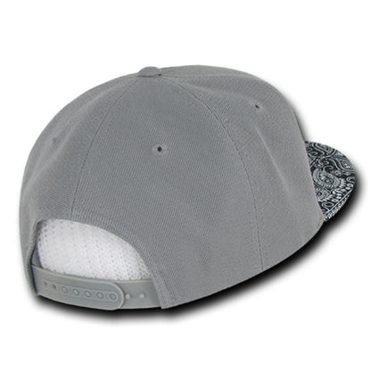 Decky 1093 High Profile Bandana Paisley Snapback Hats 6 Panel Flat Bill Caps Wholesale