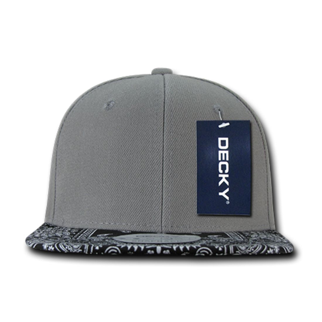 Decky 1093 High Profile Bandana Paisley Snapback Hats 6 Panel Flat Bill Caps Wholesale