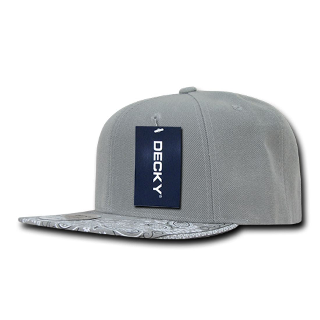 Decky 1093 High Profile Bandana Paisley Snapback Hats 6 Panel Flat Bill Caps Wholesale