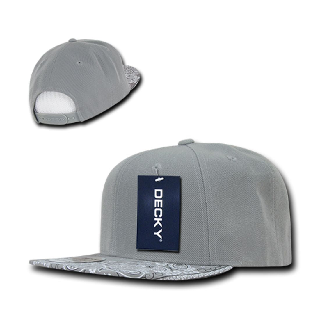 Decky 1093 High Profile Bandana Paisley Snapback Hats 6 Panel Flat Bill Caps Wholesale
