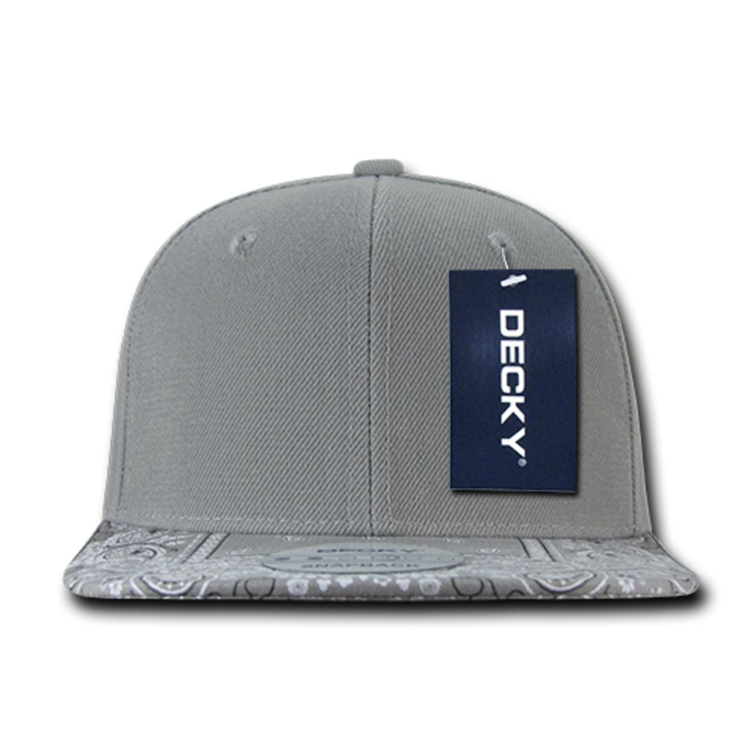 Decky 1093 High Profile Bandana Paisley Snapback Hats 6 Panel Flat Bill Caps Wholesale