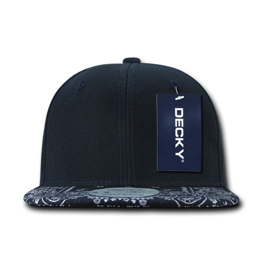 Decky 1093 High Profile Bandana Paisley Snapback Hats 6 Panel Flat Bill Caps Wholesale