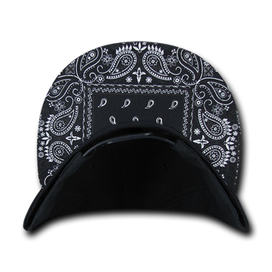 Decky 1093 High Profile Bandana Paisley Snapback Hats 6 Panel Flat Bill Caps Wholesale