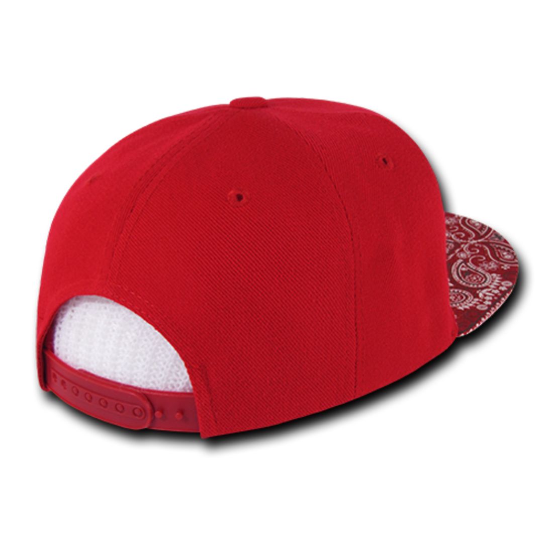 Decky 1093 High Profile Bandana Paisley Snapback Hats 6 Panel Flat Bill Caps Wholesale