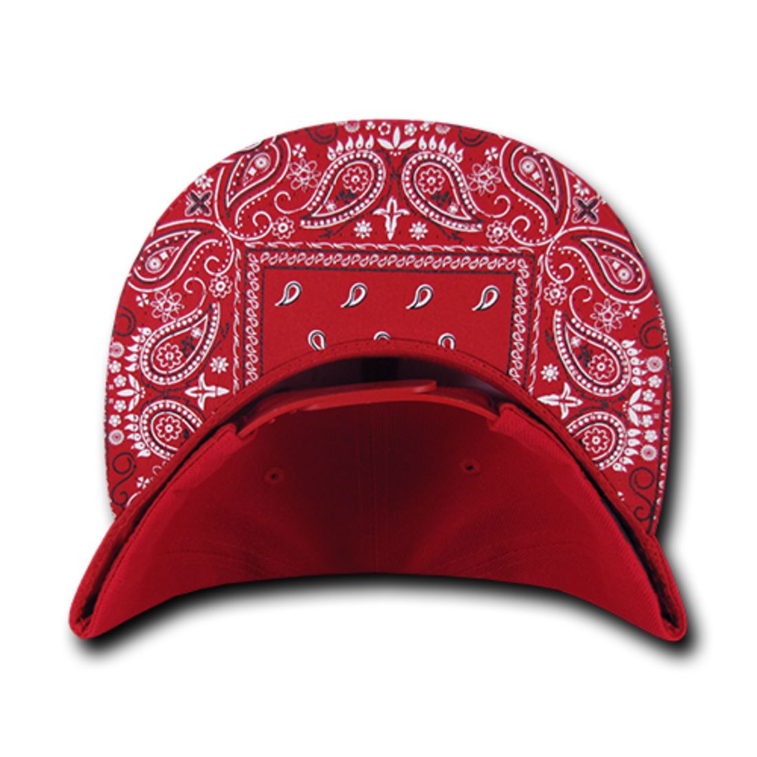 Decky 1093 High Profile Bandana Paisley Snapback Hats 6 Panel Flat Bill Caps Wholesale