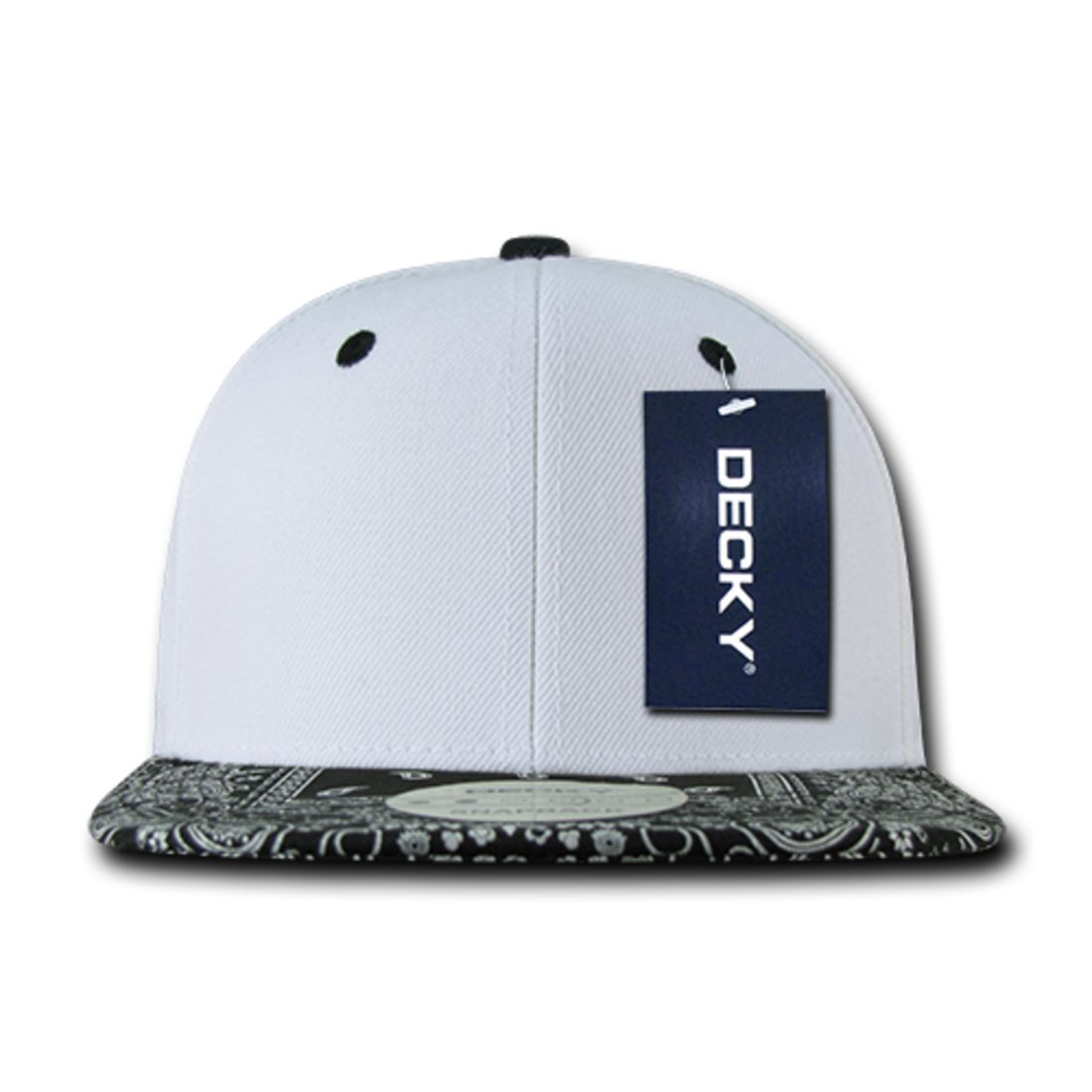 Decky 1093 High Profile Bandana Paisley Snapback Hats 6 Panel Flat Bill Caps Wholesale