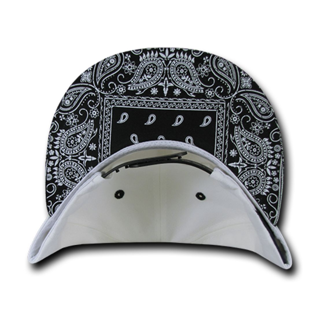 Decky 1093 High Profile Bandana Paisley Snapback Hats 6 Panel Flat Bill Caps Wholesale