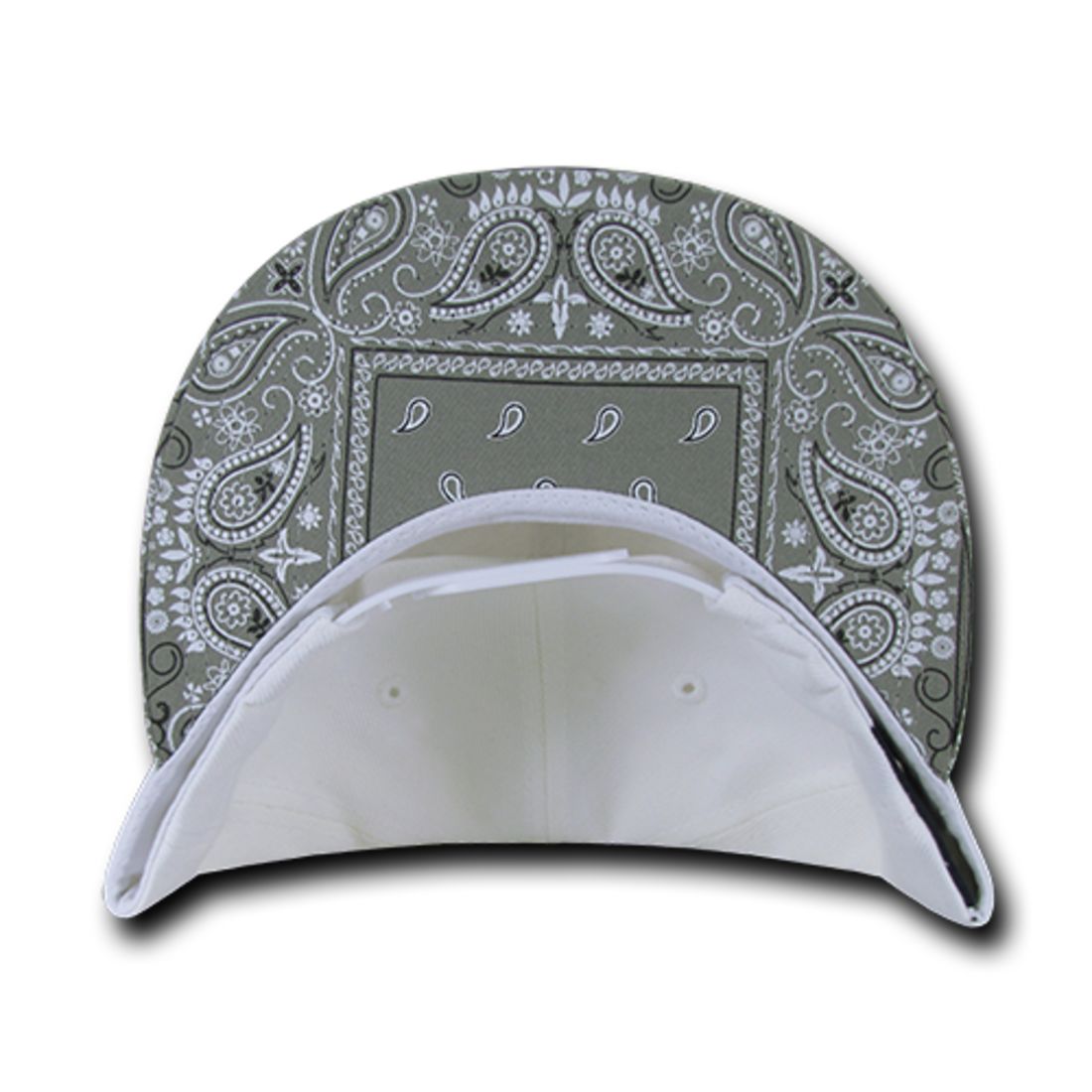 Decky 1093 High Profile Bandana Paisley Snapback Hats 6 Panel Flat Bill Caps Wholesale