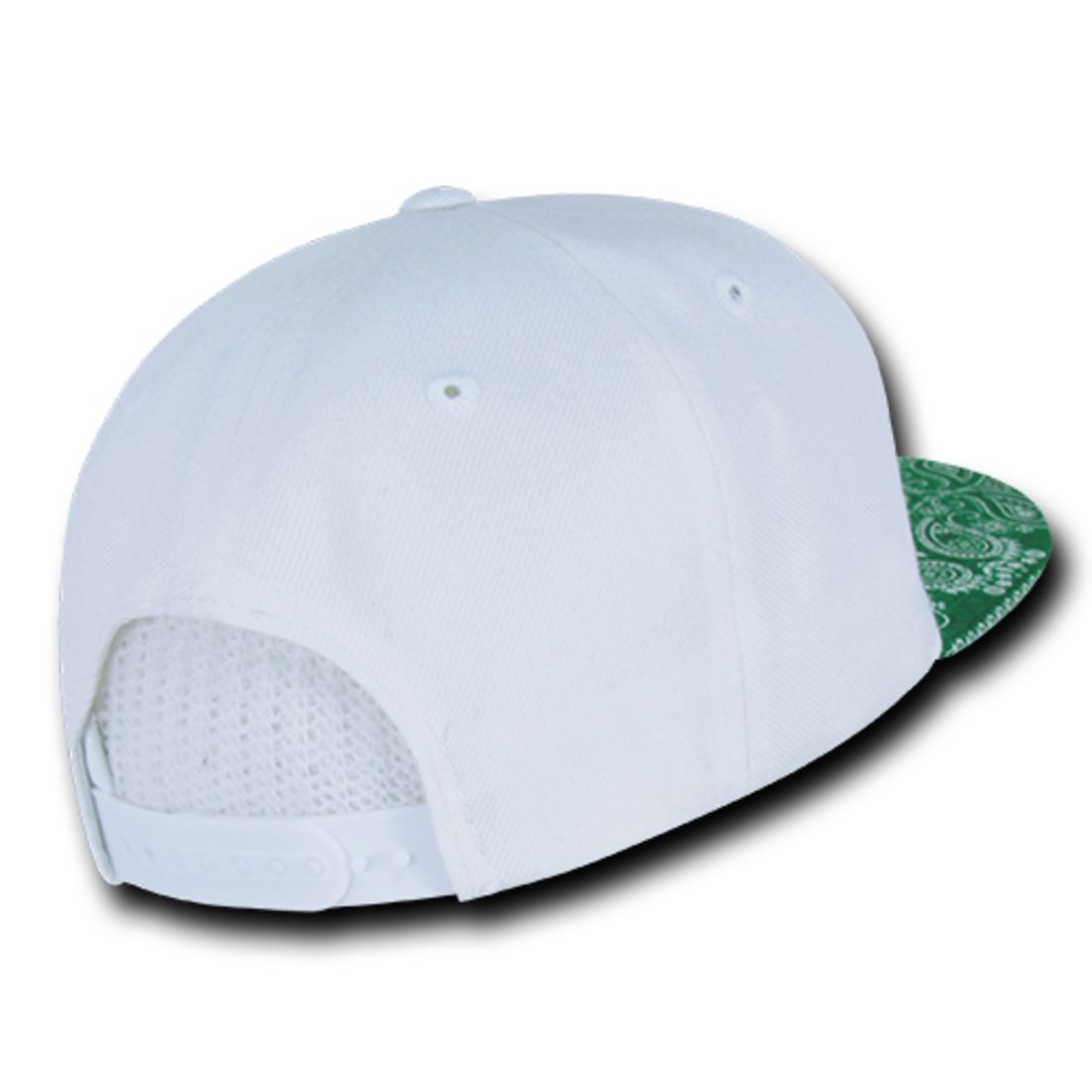 Decky 1093 High Profile Bandana Paisley Snapback Hats 6 Panel Flat Bill Caps Wholesale