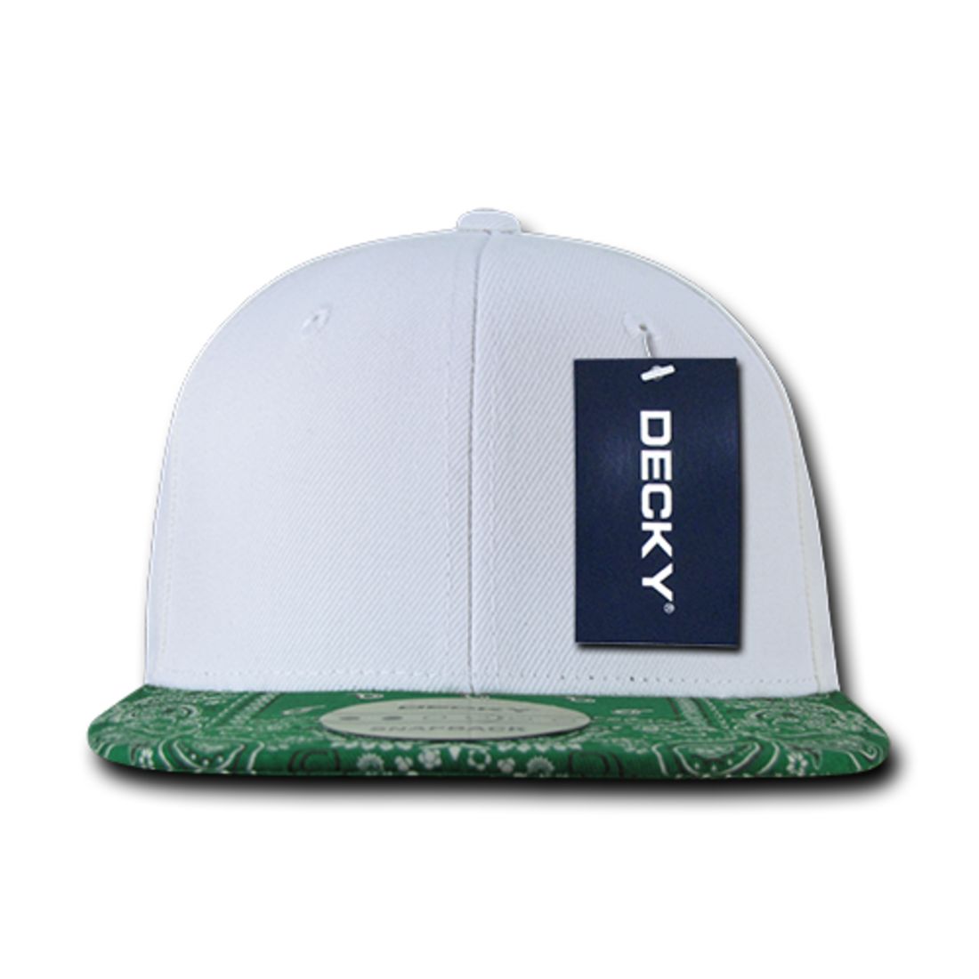 Decky 1093 High Profile Bandana Paisley Snapback Hats 6 Panel Flat Bill Caps Wholesale