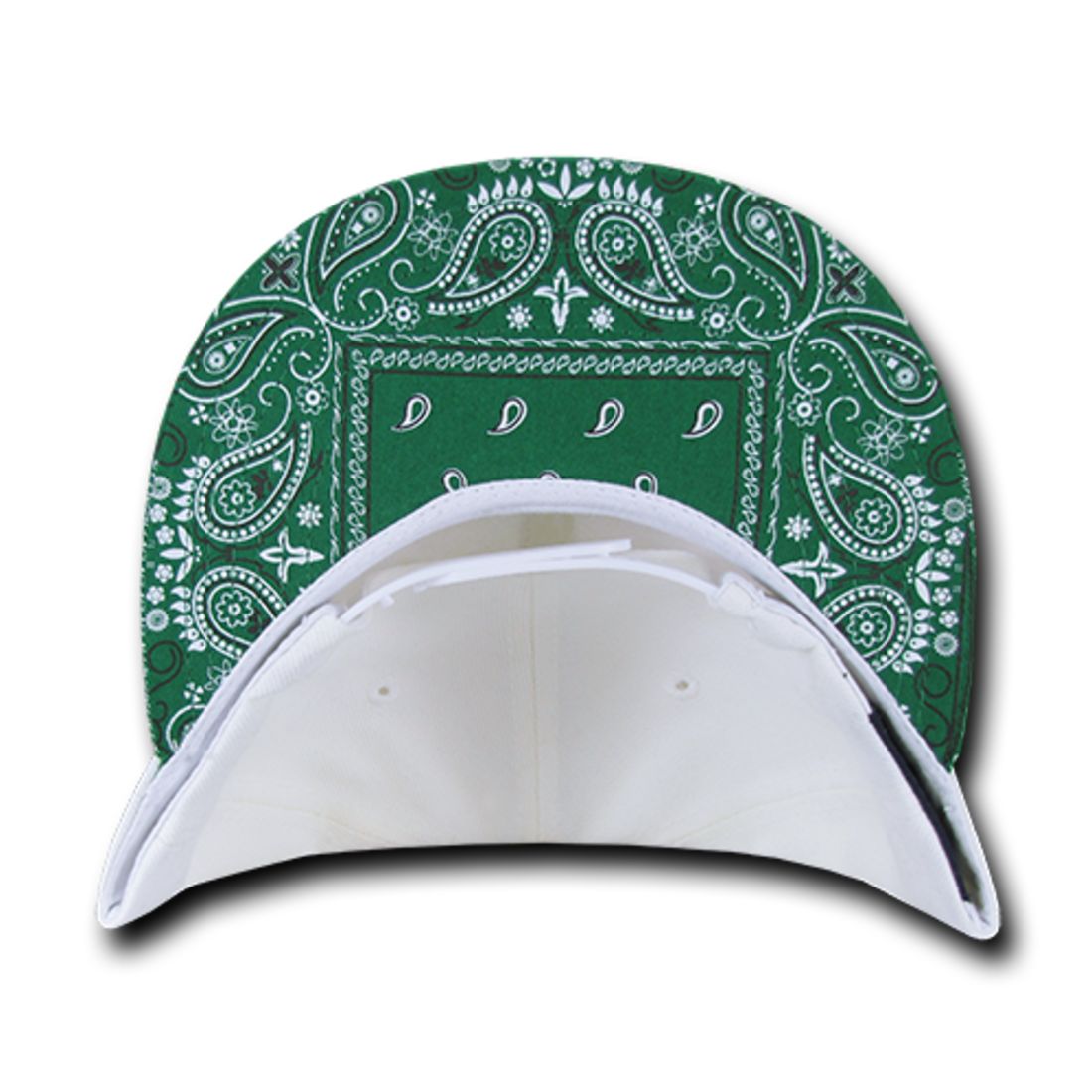 Decky 1093 High Profile Bandana Paisley Snapback Hats 6 Panel Flat Bill Caps Wholesale