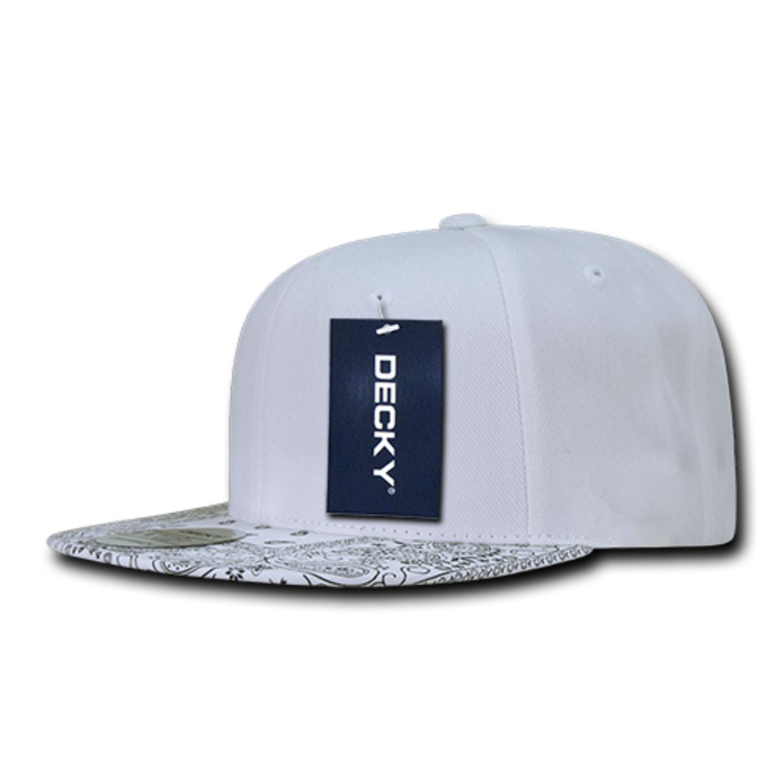 Decky 1093 High Profile Bandana Paisley Snapback Hats 6 Panel Flat Bill Caps Wholesale