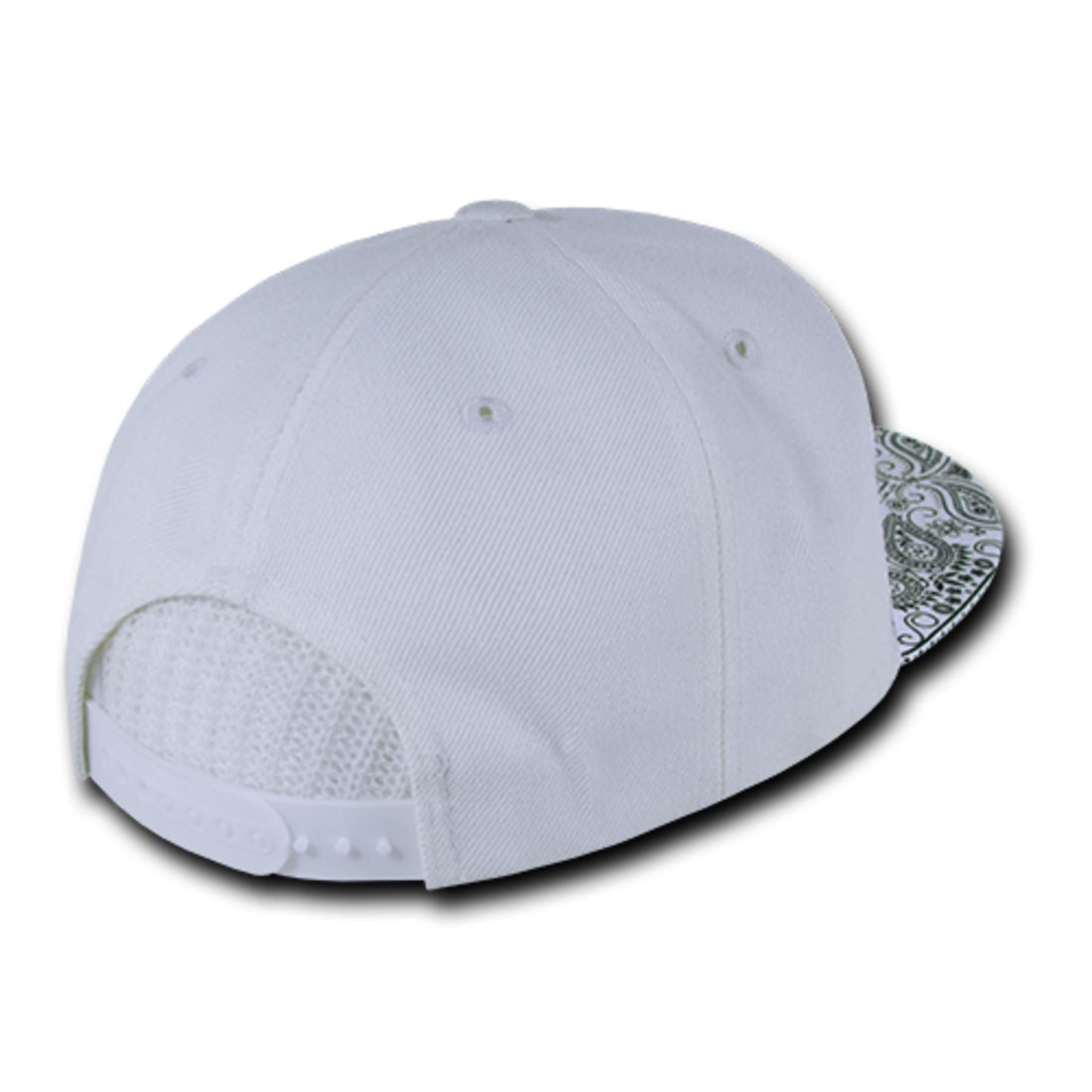 Decky 1093 High Profile Bandana Paisley Snapback Hats 6 Panel Flat Bill Caps Wholesale