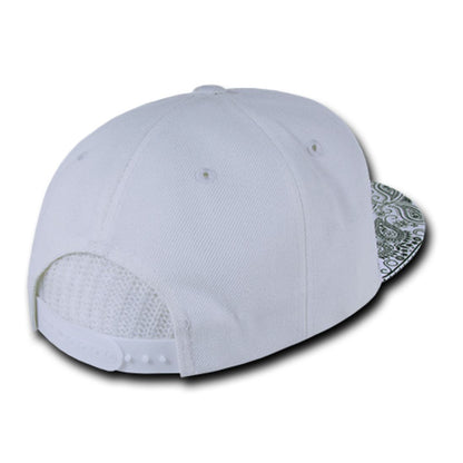 Decky 1093 High Profile Bandana Paisley Snapback Hats 6 Panel Flat Bill Caps Wholesale