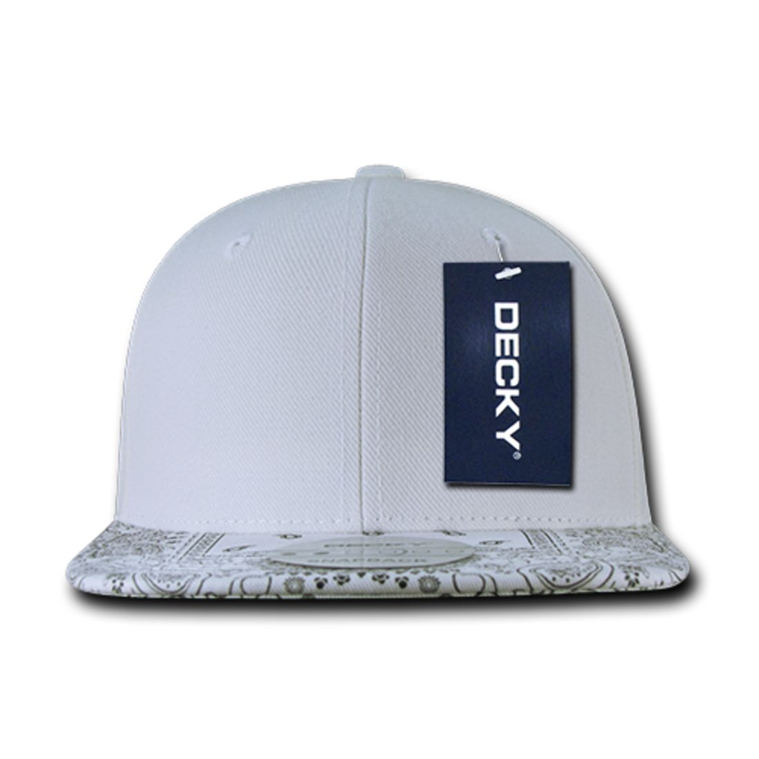 Decky 1093 High Profile Bandana Paisley Snapback Hats 6 Panel Flat Bill Caps Wholesale