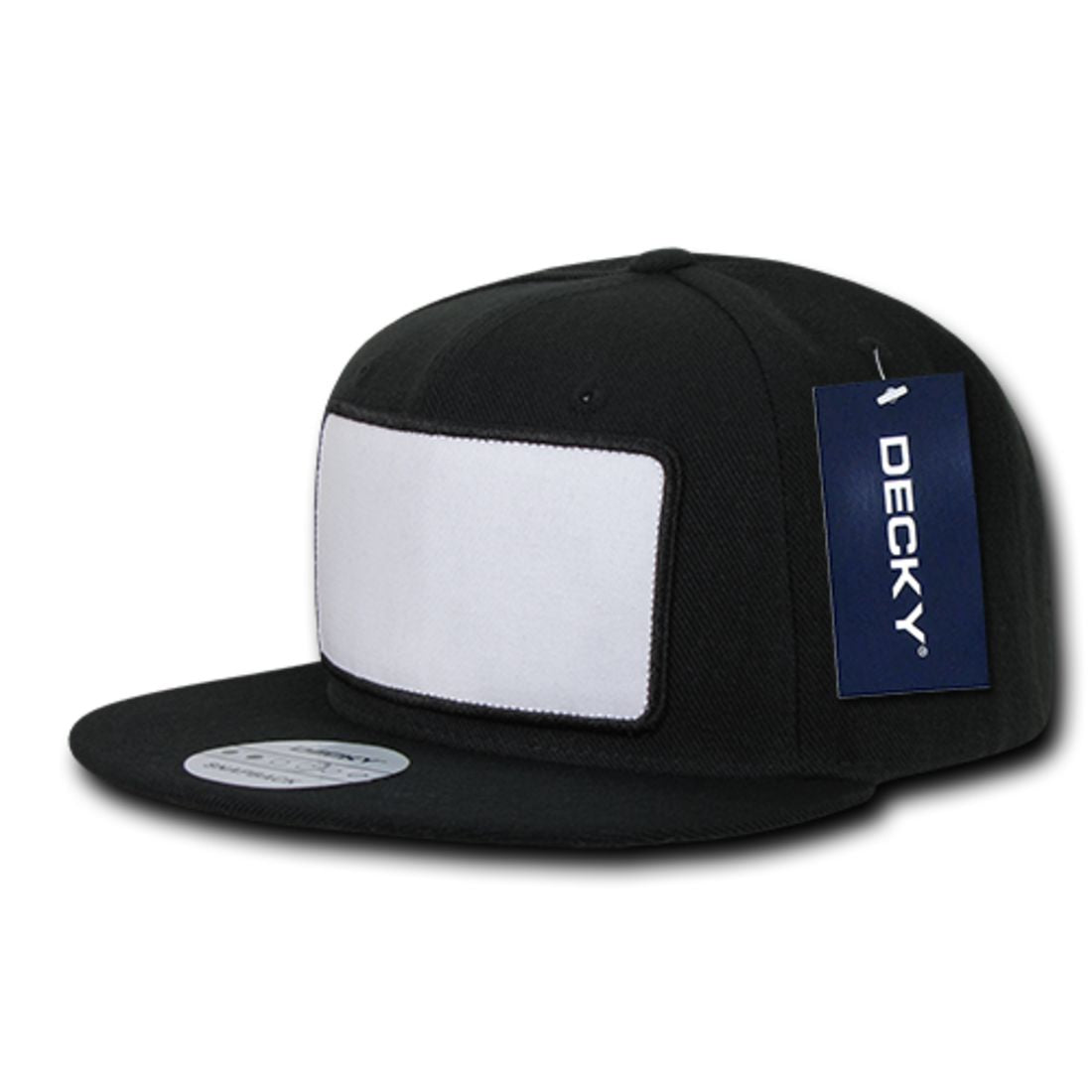Decky 1096 High Profile Patch Snapback Hats 6 Panel Flat Bill Baseball Caps Wholesale