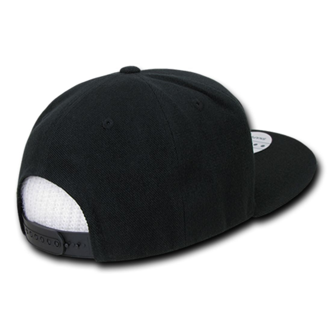 Decky 1096 High Profile Patch Snapback Hats 6 Panel Flat Bill Baseball Caps Wholesale