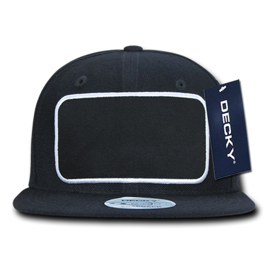 Decky 1096 High Profile Patch Snapback Hats 6 Panel Flat Bill Baseball Caps Wholesale