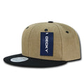 Decky 1099 Heavy Jute Snapbacks Hats 6 Panel Flat Bill Baseball Caps Wholesale