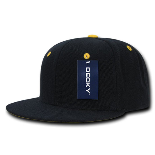 Decky 1104 High Profile Accent Snapback Hats 6 Panel Baseball Caps Wholeslale - Star Hats & Embroidery