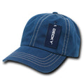 Decky 111 Low Profile Contrast Stitch Polo Dap Hats 6 Panel Washed Cotton Caps Wholesale