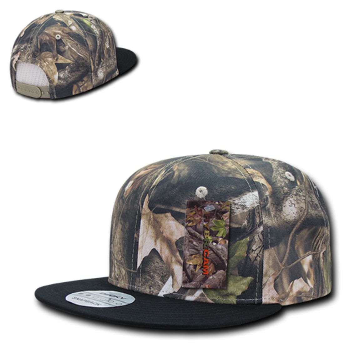 Decky 1126 Hybricam Camo Snapback Hats High Profile 6 Panel Flat Bill Caps Wholesale