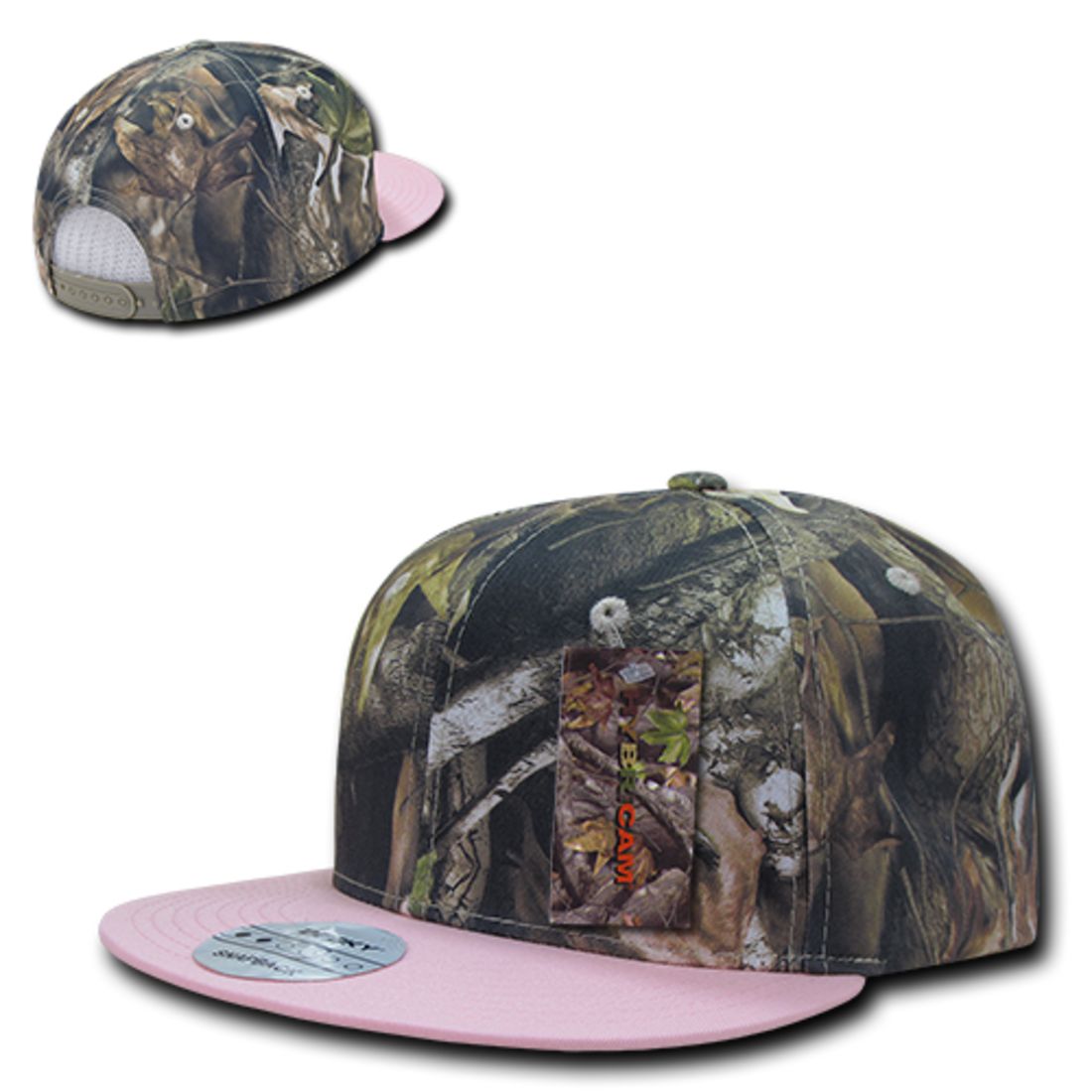 Decky 1126 Hybricam Camo Snapback Hats High Profile 6 Panel Flat Bill Caps Wholesale