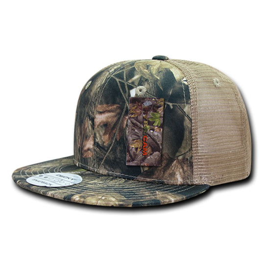 Decky 1127 Hybricam Camo Trucker Snapback Hats High Profile 6 Panel Flat Bill Caps Wholesale - Star Hats & Embroidery