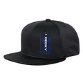 Decky 1128 High Profile Mesh Jersey Snapback Hats 6 Panel Flat Bill Caps Wholesale