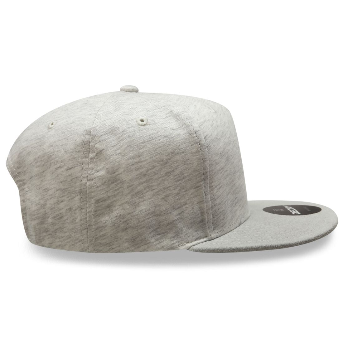 Decky 1132 Heather Jersey Knit Snapbacks Hats 5 Panel Flat Bills Caps Retro Wholesale