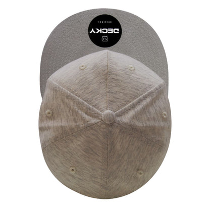 Decky 1132 Heather Jersey Knit Snapbacks Hats 5 Panel Flat Bills Caps Retro Wholesale