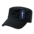 Decky 115 Flex Cadet Flat Top Hats 5 Panel Caps Cotton Military Blank Wholesale