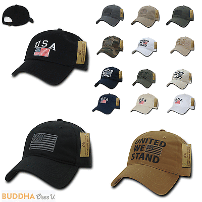 1 Dozen American Flag United We Stand Gadsen Caps Hats Washed Cotton Wholesale, Hats, Rapid Dominance, buddhablessu - Star Hats & Embroidery